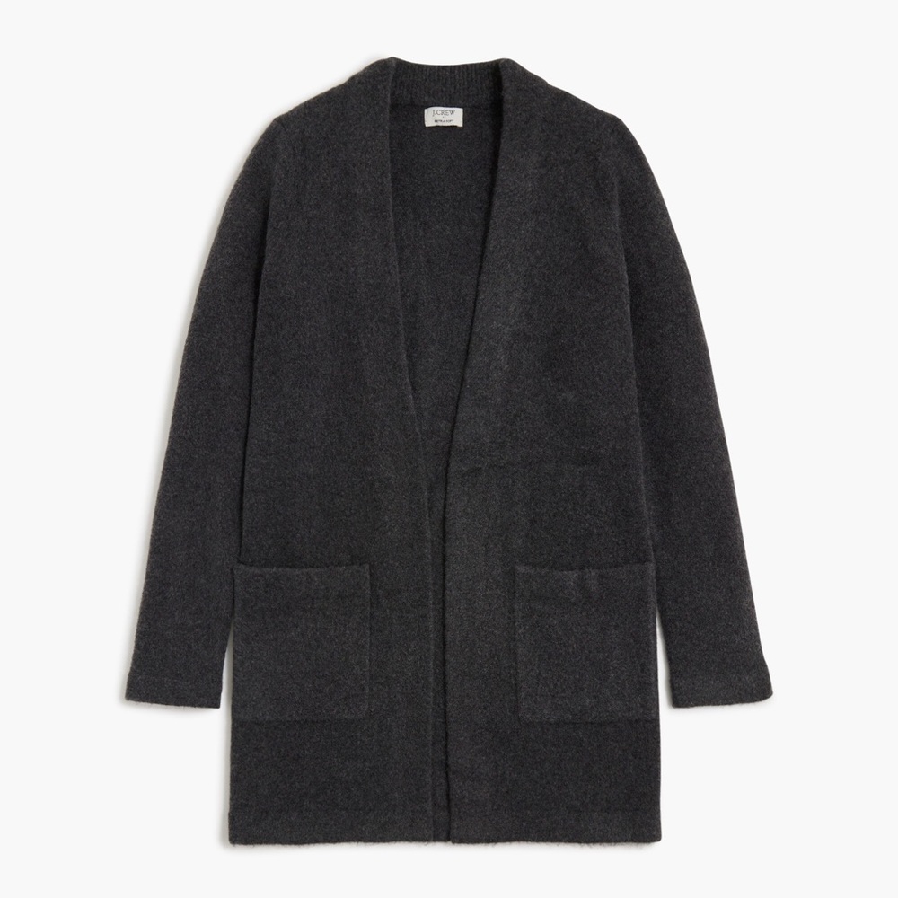 j. crew factory • long open cardigan in extra-soft yarn